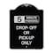 Signmission Off or Pick-Up Choose Your Limit Minute Parking Heavy-Gauge Aluminum Sign, 24" x 18", BS-1824-23528 A-DES-BS-1824-23528 - alternate 1